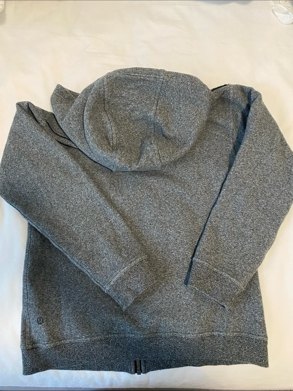 Lululemon Heather Gray Zip-Up Hoodie